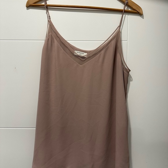 Babaton camisole tank tops with mesh detail. - Picture 3 of 4